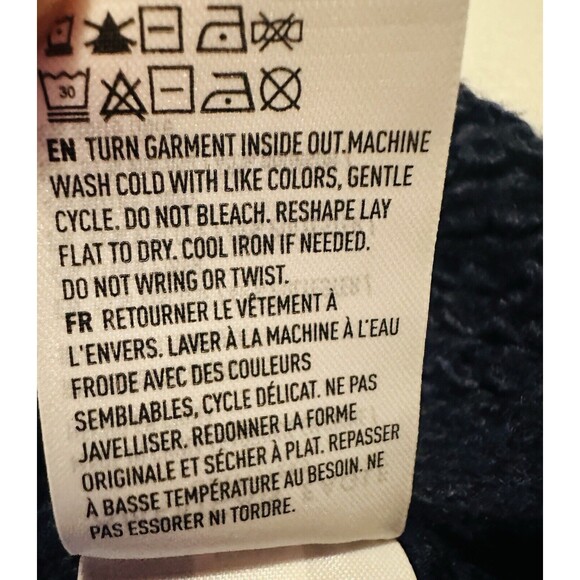 American Eagle Navy Oversized Open Knit Long Sleeve Sweater Women's MEDIUM NWT - Picture 10 of 13